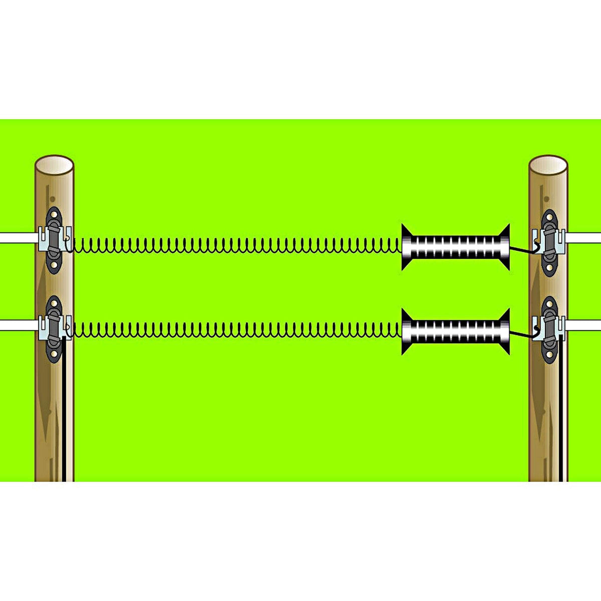 Agradi Power Gate Handle Set with Spring and 2 Anchors