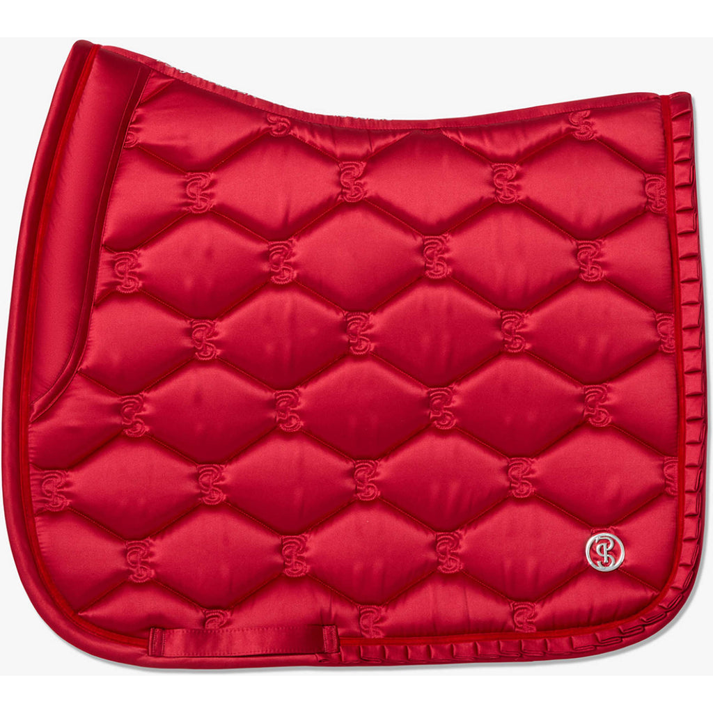 PS of Sweden Saddlepad Ruffle Dressage Cranberry Red
