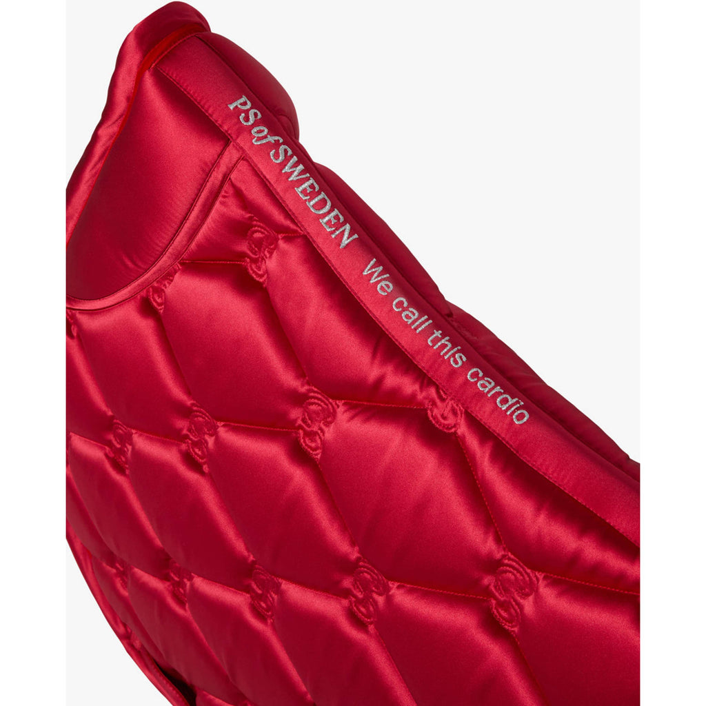 PS of Sweden Saddlepad Ruffle Jumping Cranberry Red