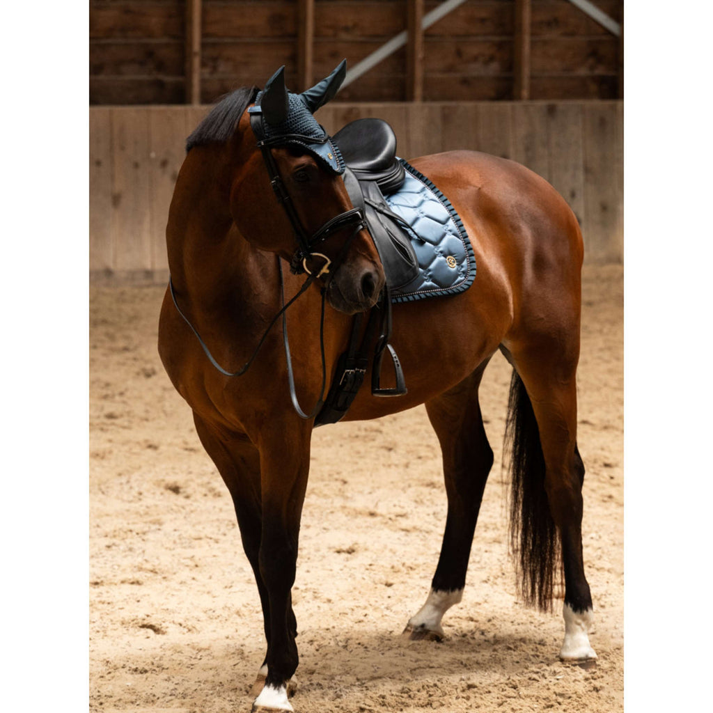 PS of Sweden Saddlepad Ruffle Pearl Dressage Shadow Blue