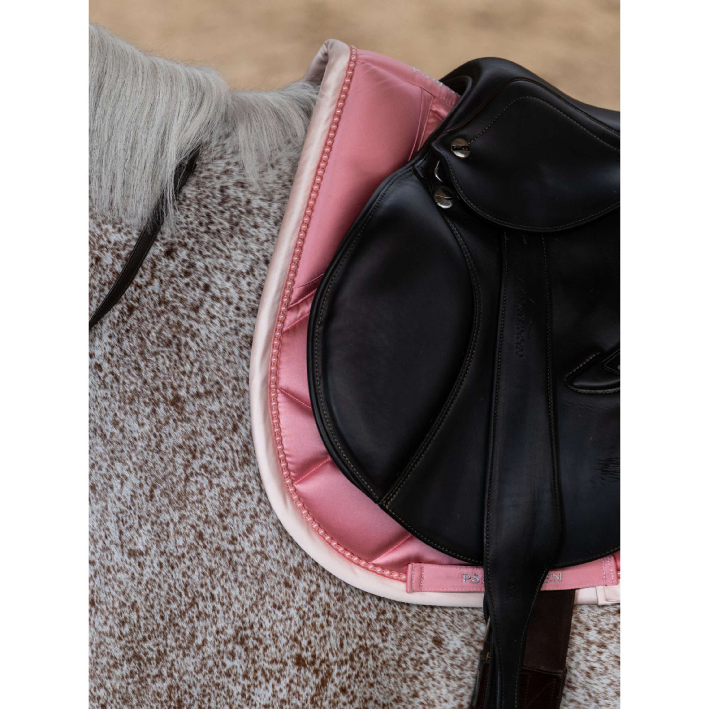 PS of Sweden Saddlepad Ruffle Pearl Jumping Vintage Pink