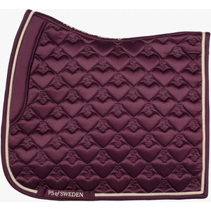 PS of Sweden Saddlepad Heart Dressage Plum