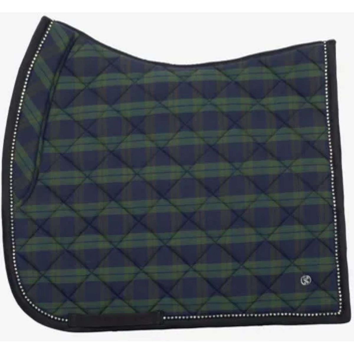 PS of Sweden Saddlepad Checked Dressage Midnight Green