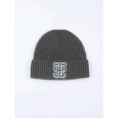 PS of Sweden Beanie Rio Twill Monogram Dark Grey Melange