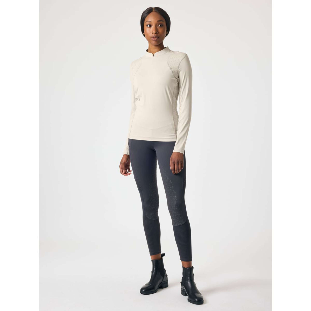 PS of Sweden Long Sleeve Claire Airflow Foggy Rock