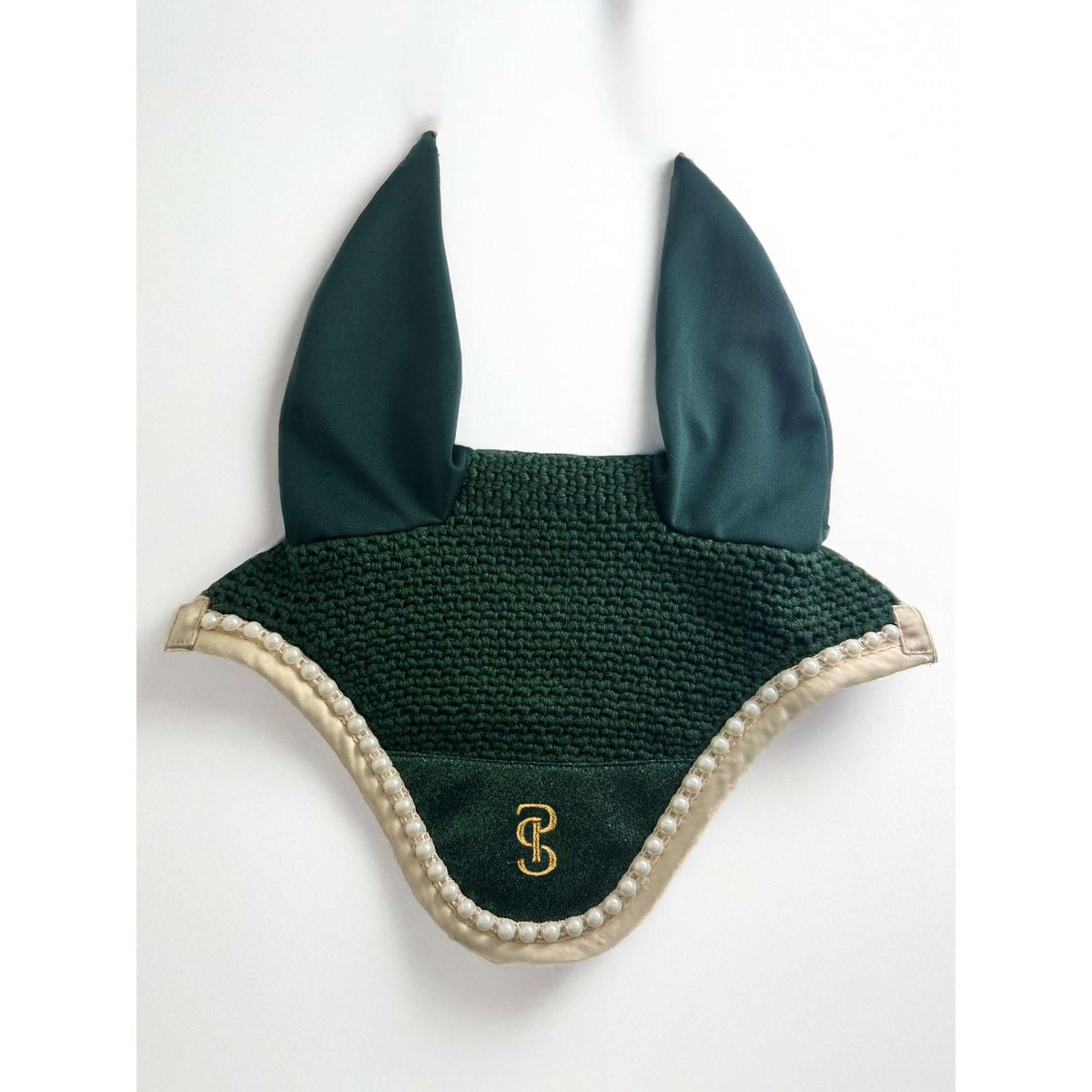 PS of Sweden Ear Bonnet Stardust Pearl Sparkly Emerald