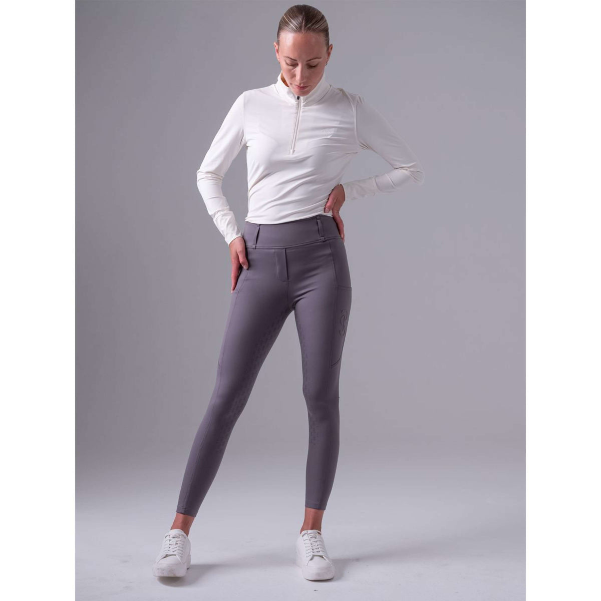 PS of Sweden Riding Legging Katja Full Grip Lava Grey