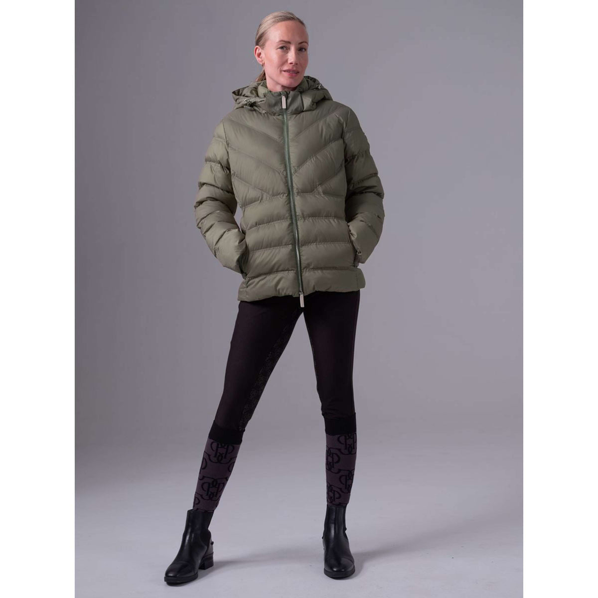 PS of Sweden Puffer Jacket Penelope Vintage Green