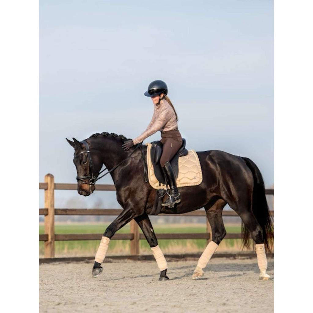 PS of Sweden Saddlepad Ruffle Dressage Light Sand