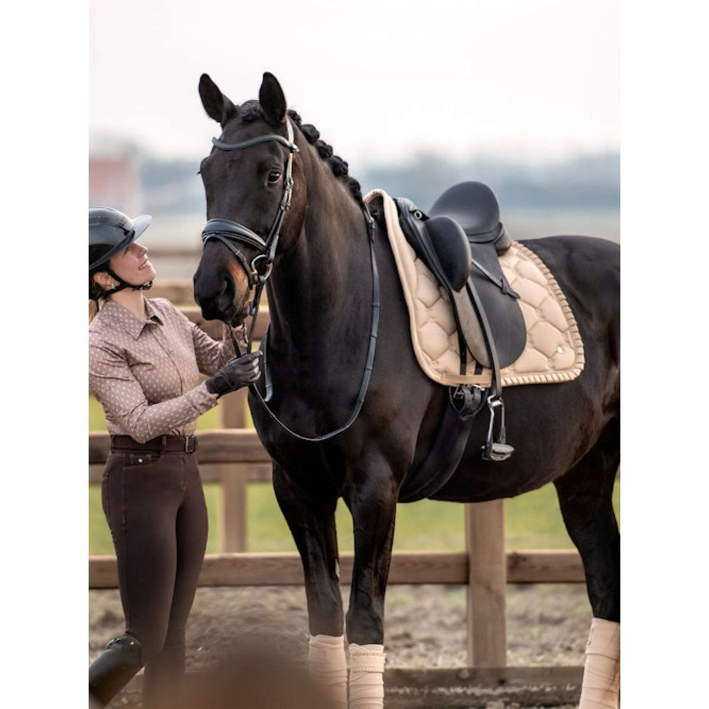 PS of Sweden Saddlepad Ruffle Dressage Light Sand