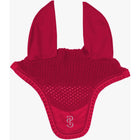 PS of Sweden Ear Bonnet Ruffle Cranberry Red
