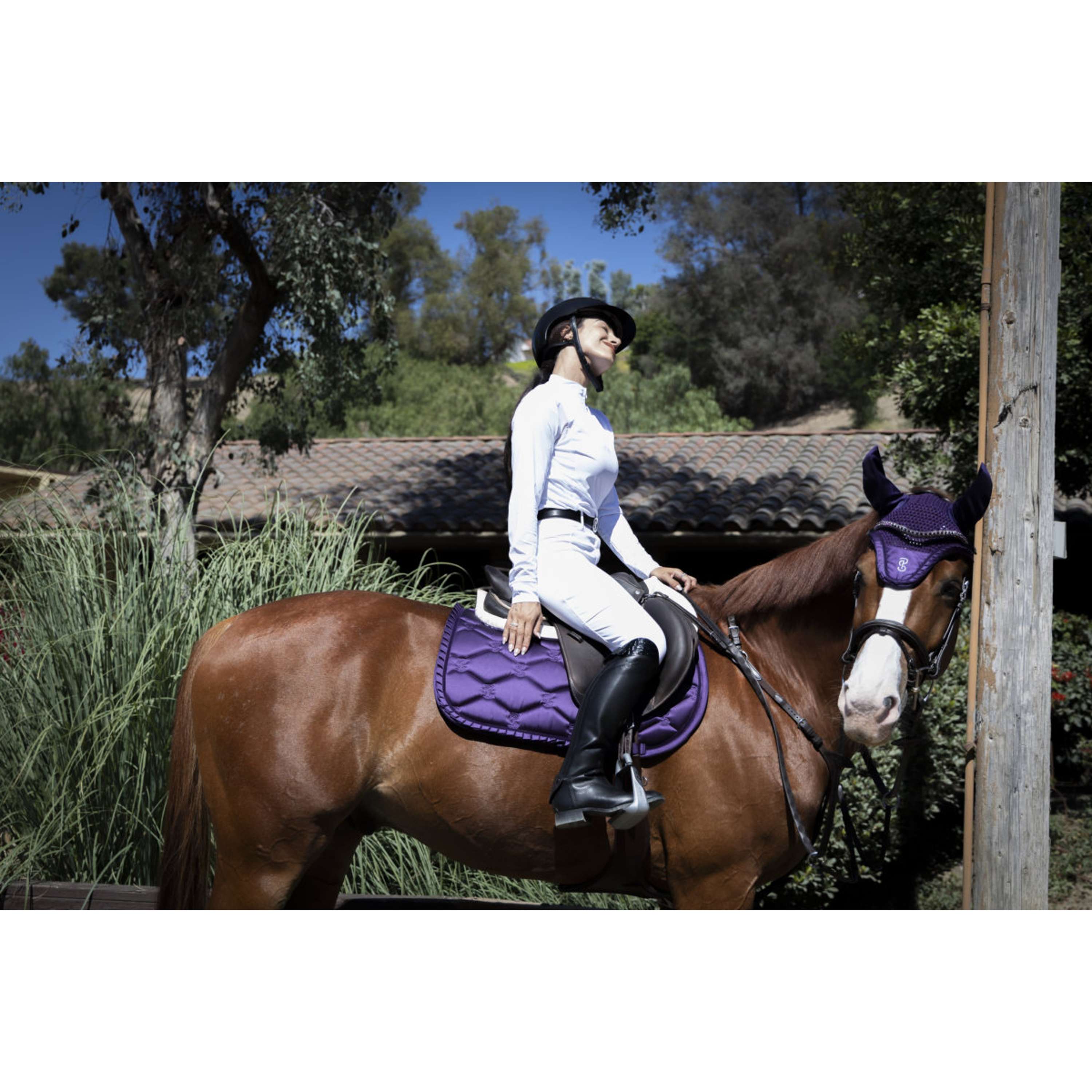 PS of Sweden Saddlepad Ruffle Jumping Eclipse Purple