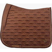 PS of Sweden Saddlepad Velvet Monogram Dressage Fudge