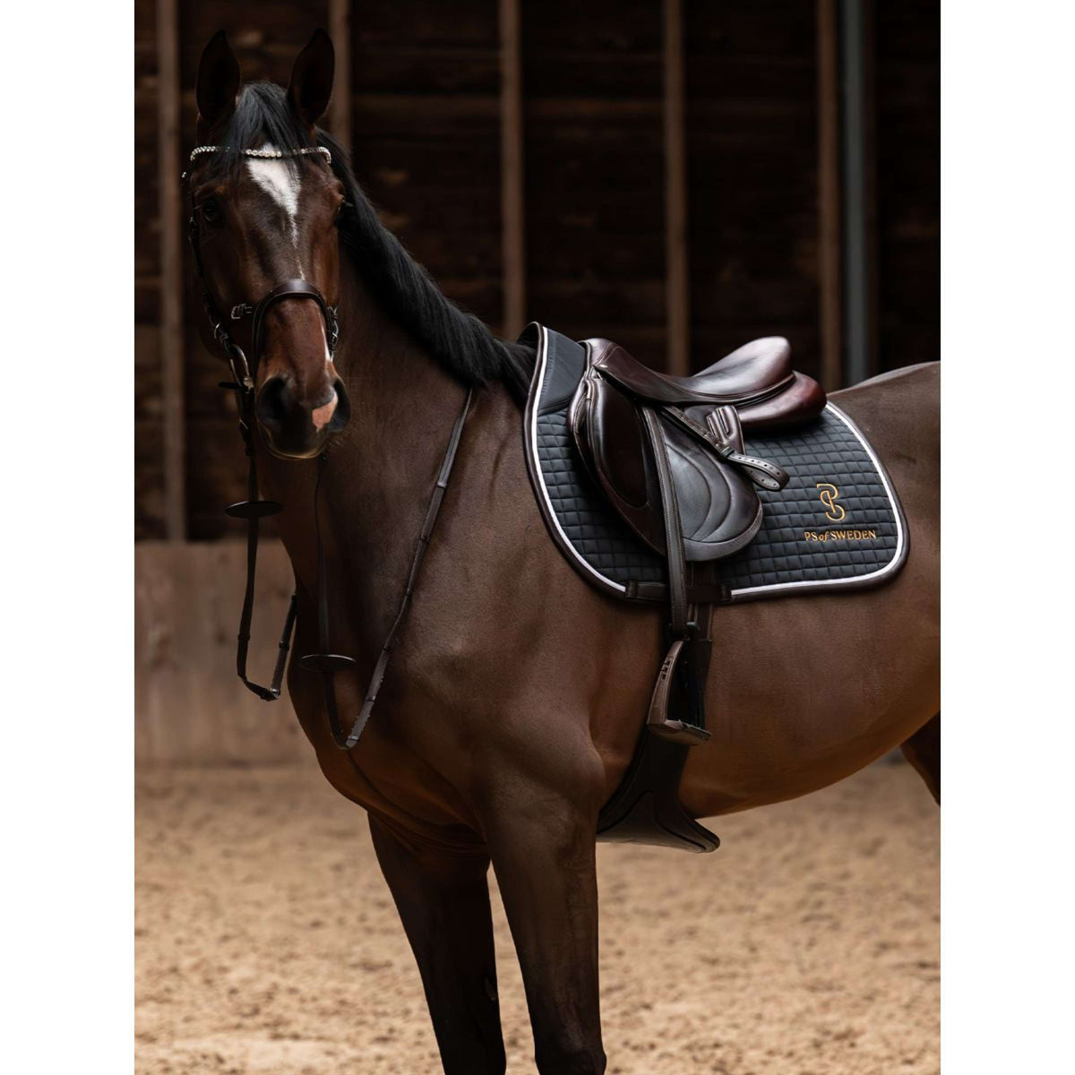 PS of Sweden Saddlepad Elite Edge Jumping DarkGrey