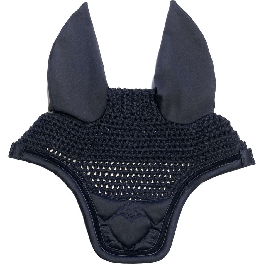PS of Sweden Ear Bonnet Quilted Heart Navy