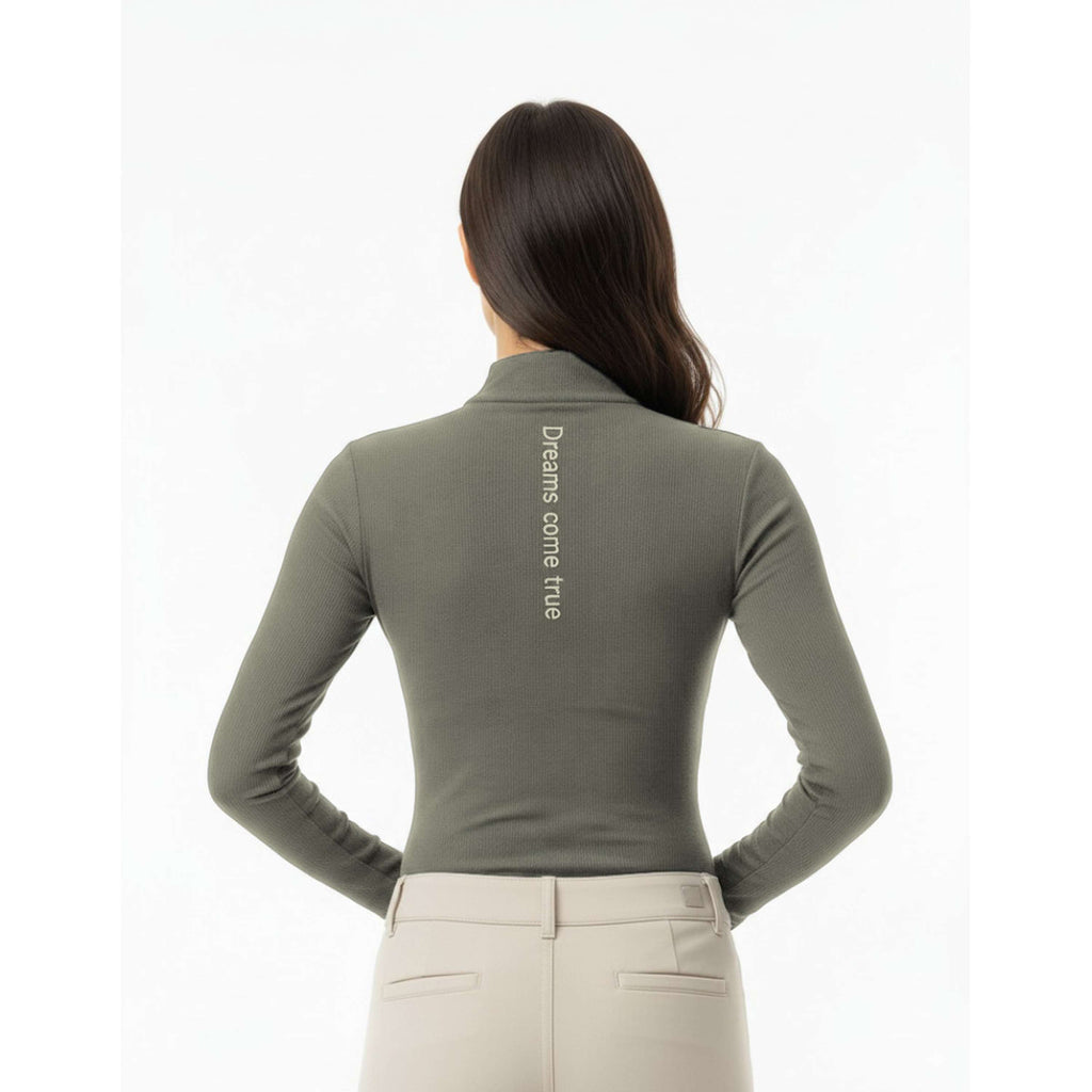 PS of Sweden Long Sleeve Ryder Ribbed Mist Green