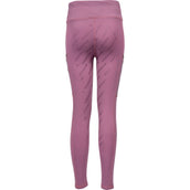 Red Horse Riding Legging Mitsu Full Grip Thistle Purple