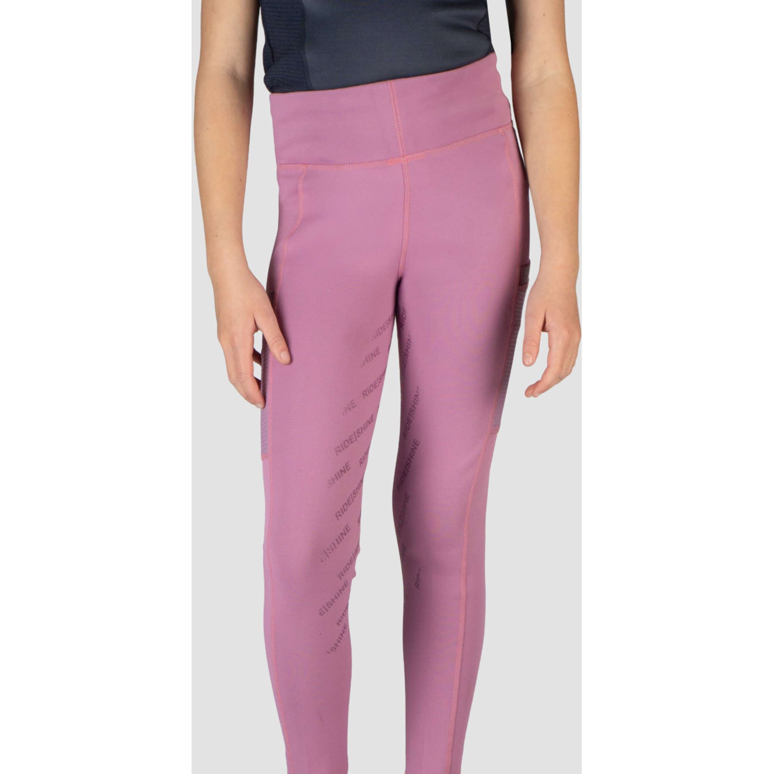 Red Horse Riding Legging Mitsu Full Grip Thistle Purple Red Horse Riding Legging Mitsu Full Grip Thistle Purple