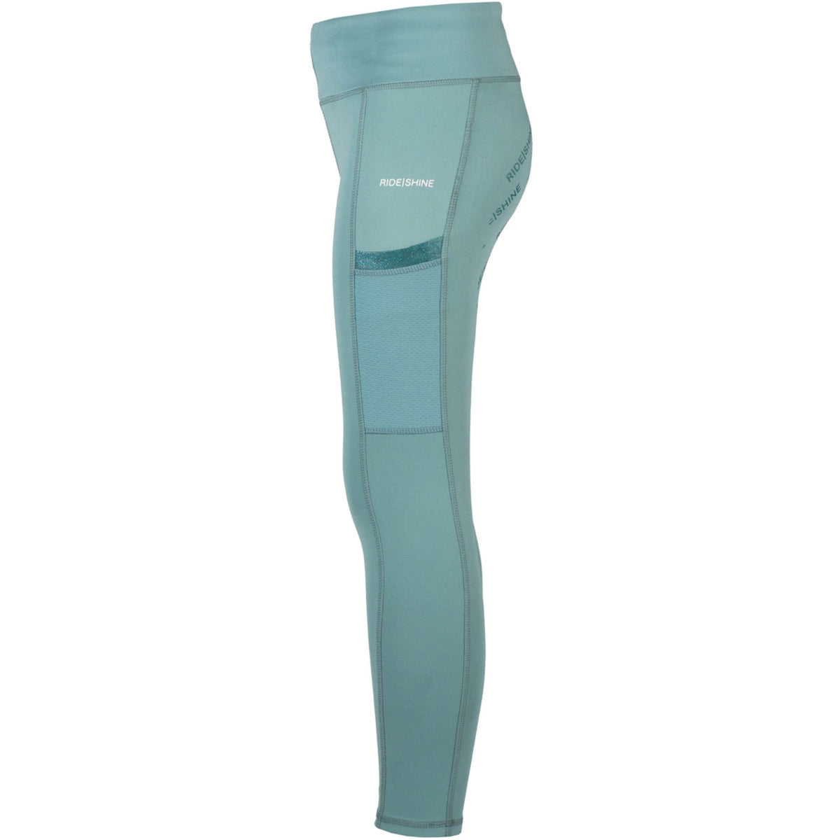 Red Horse Riding Legging Mitsu Full Grip Eucalyptus Green
