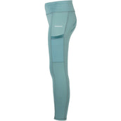 Red Horse Riding Legging Mitsu Full Grip Eucalyptus Green