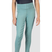 Red Horse Riding Legging Mitsu Full Grip Eucalyptus Green