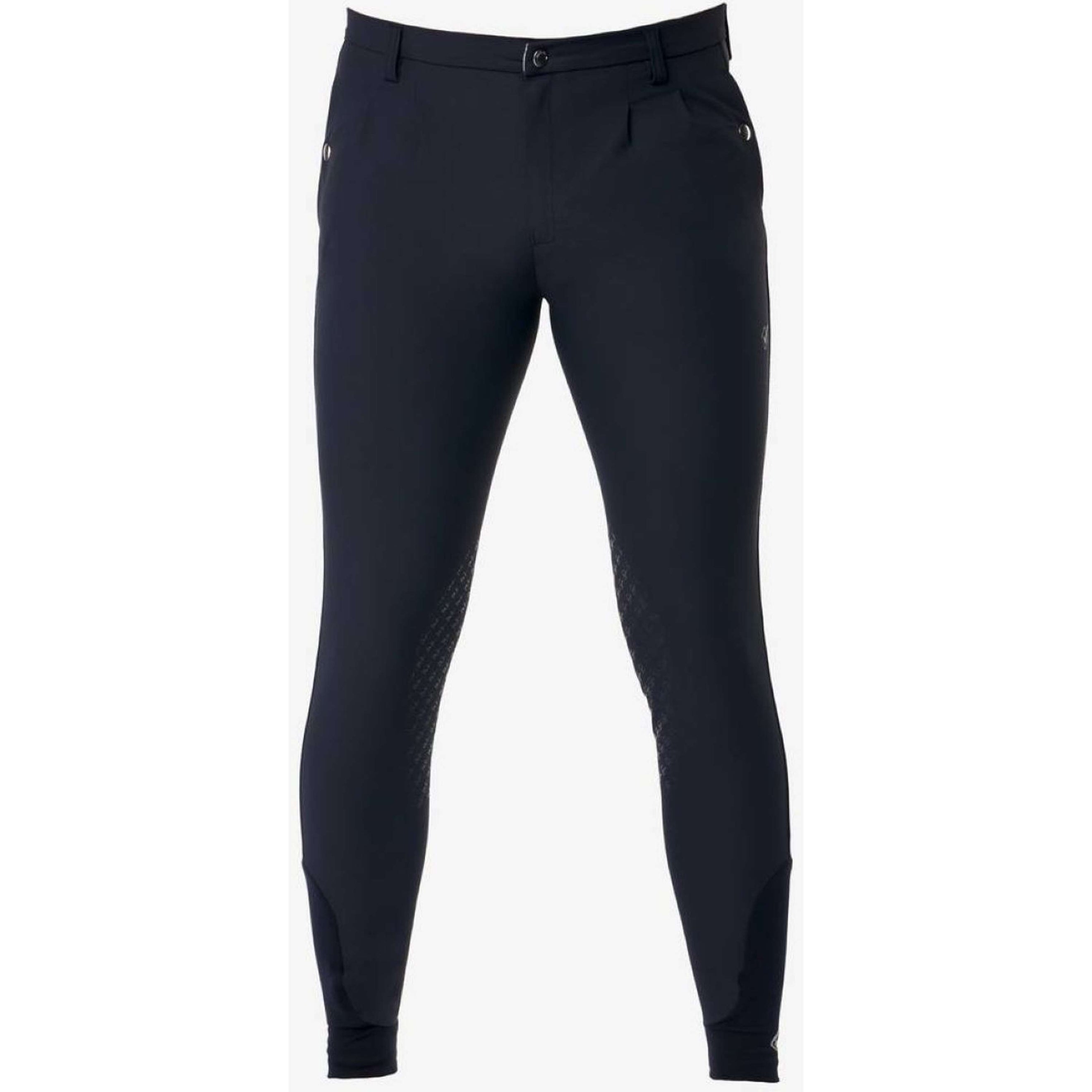 LeMieux Breeches Elite Mens Classic Pleated Knee grip Navy