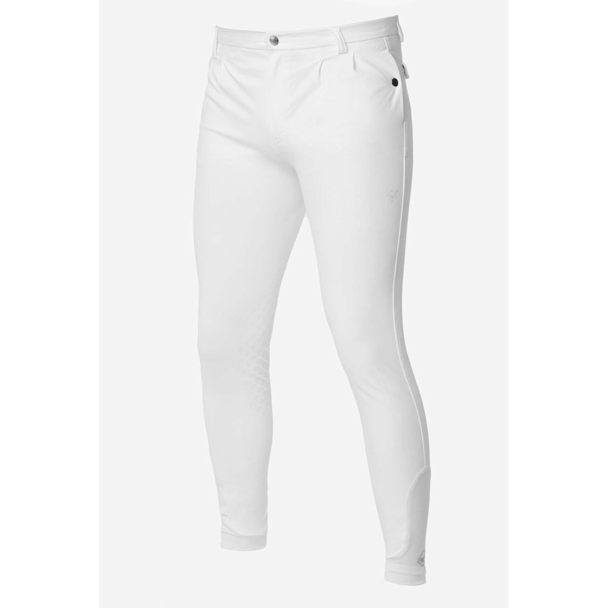 LeMieux Breeches Elite Mens Classic Pleated Knee grip White