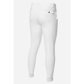 LeMieux Breeches Elite Mens Classic Pleated Knee grip White