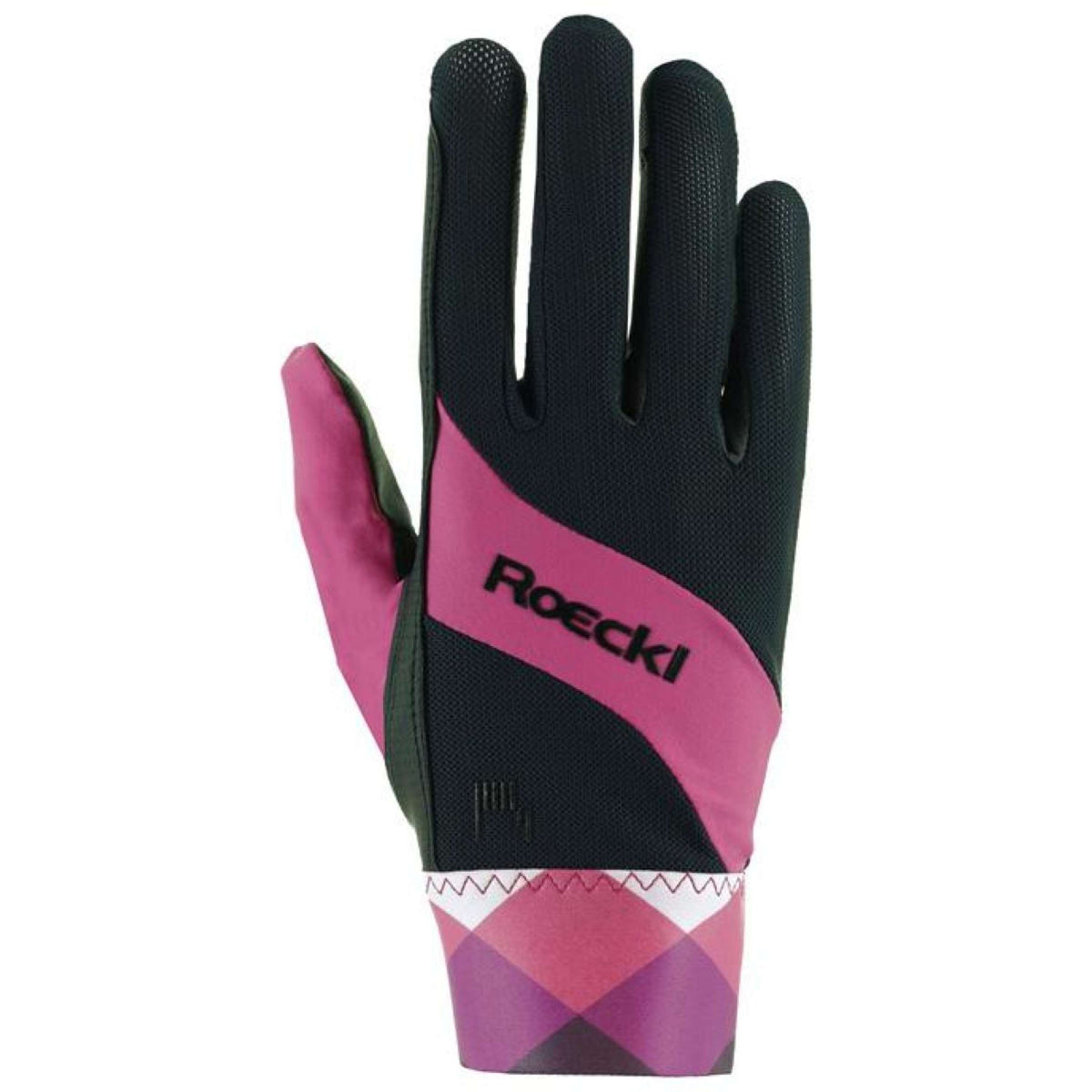 Roeckl Riding Gloves Martingal Schwarz/Posh Pink