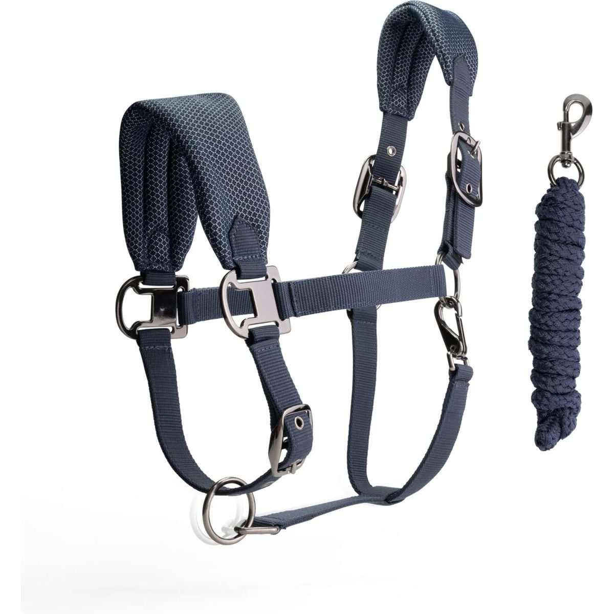 Mrs. Ros Head Collar Set Mesh Navy