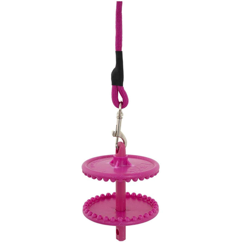 Likit Holder with a Rope for the Salt Lick Glitter Pink