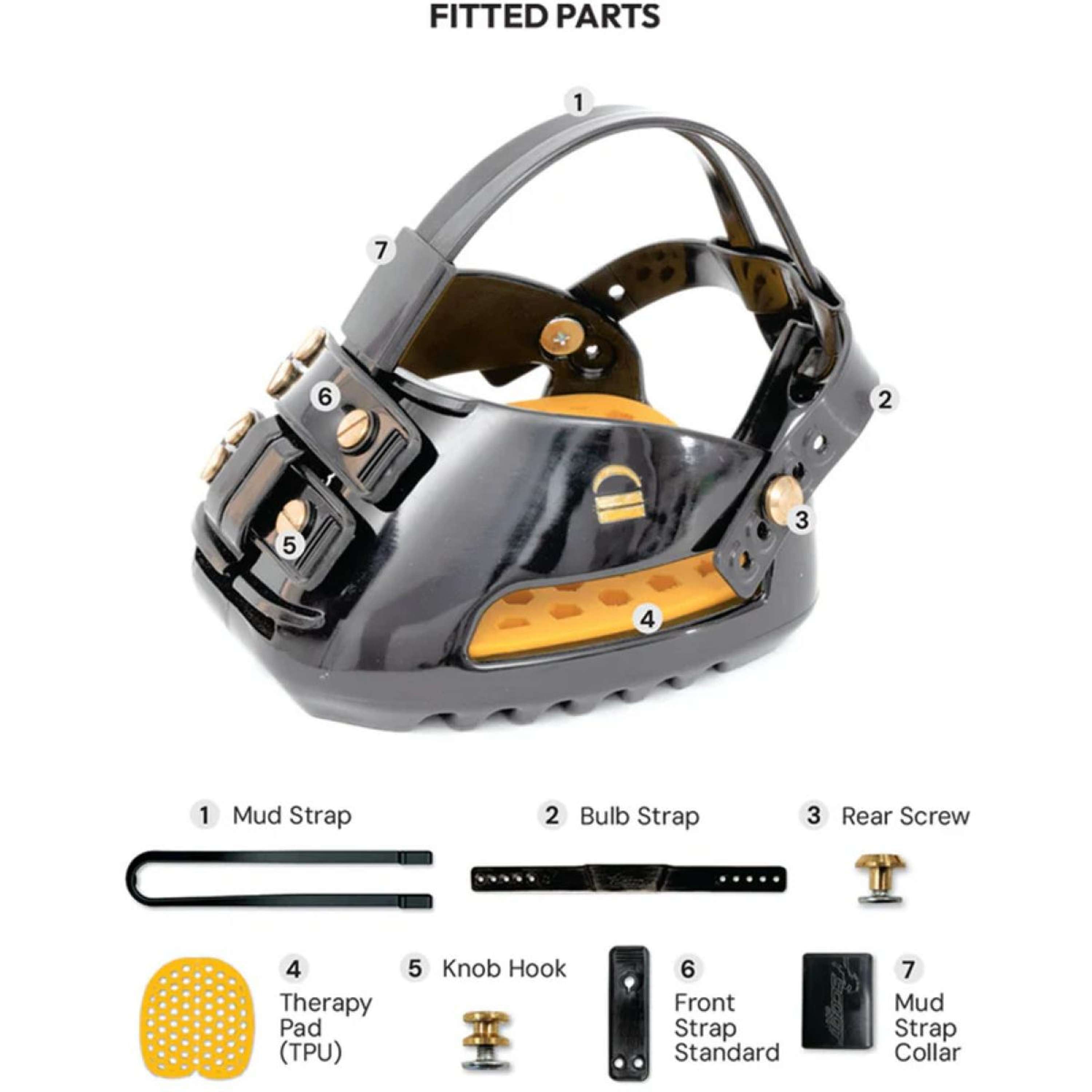 Scoot Boot Horse Shoe TheraRide Black
