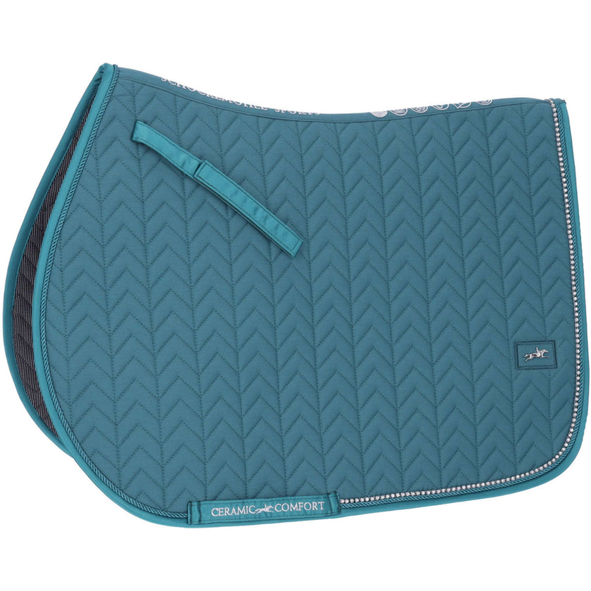 Schockemöhle Saddlepad SPCeramica S Style Jumping Colonial Blue Schockemöhle Saddlepad SPCeramica S Style Jumping Colonial Blue