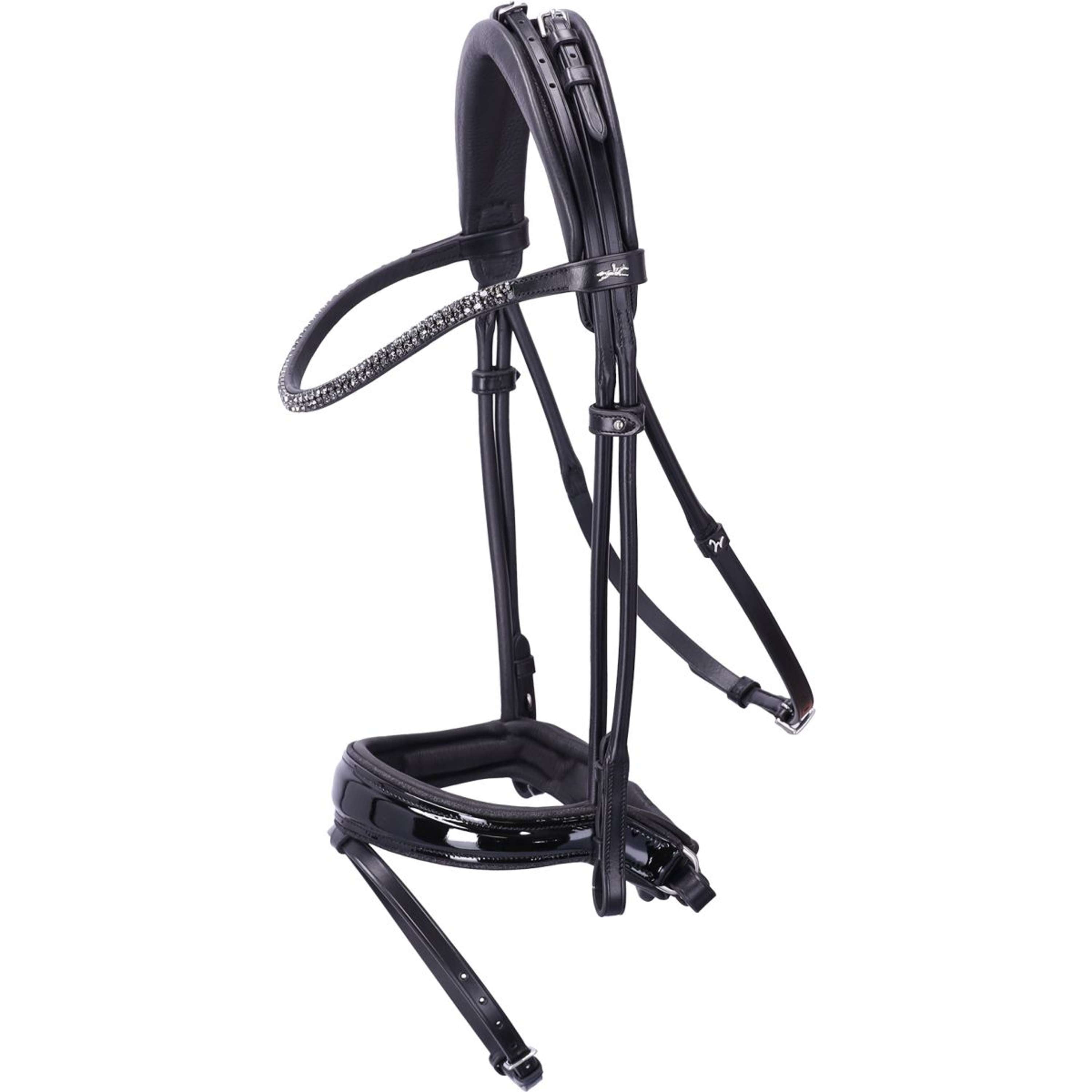 Schockemöhle Snaffle Bridle SP Isabell Werth Satchmo Black/Patent/Silver