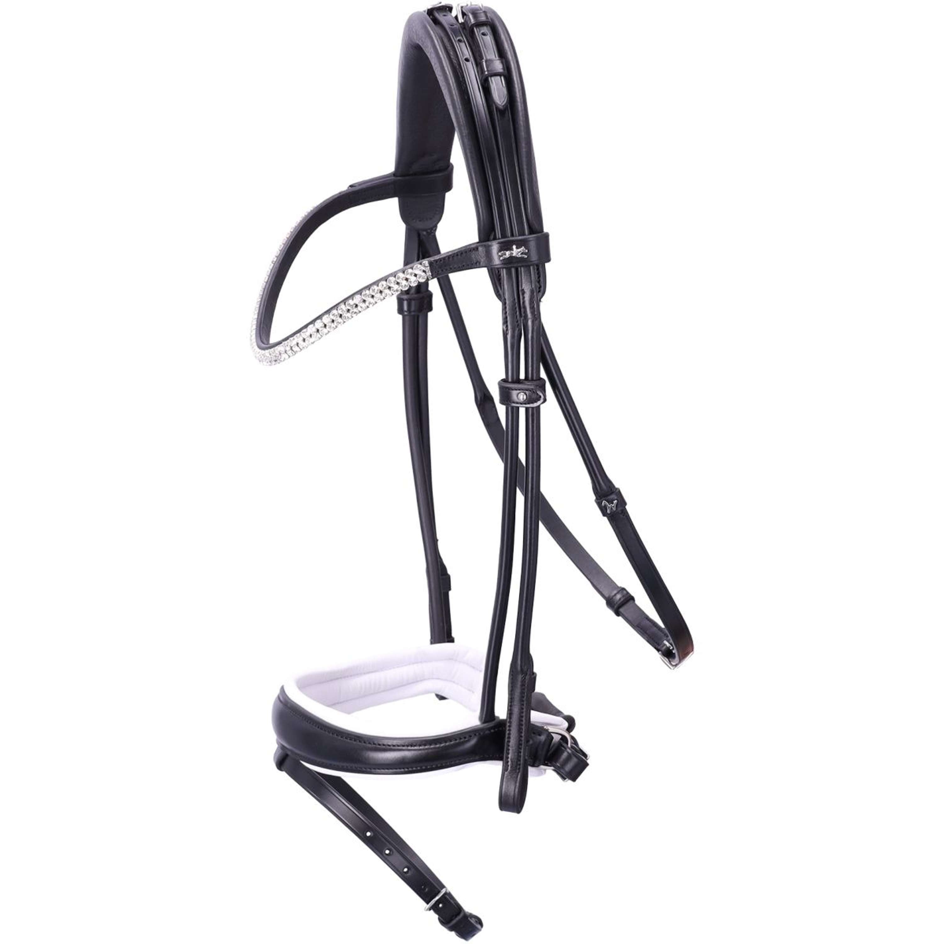 Schockemöhle Snaffle Bridle SP Isabell Werth Satchmo Black/White/Silver