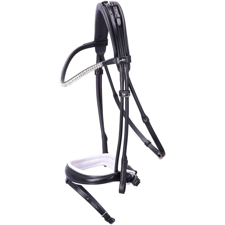 Schockemöhle Snaffle Bridle SP Isabell Werth Satchmo Black/White/Silver