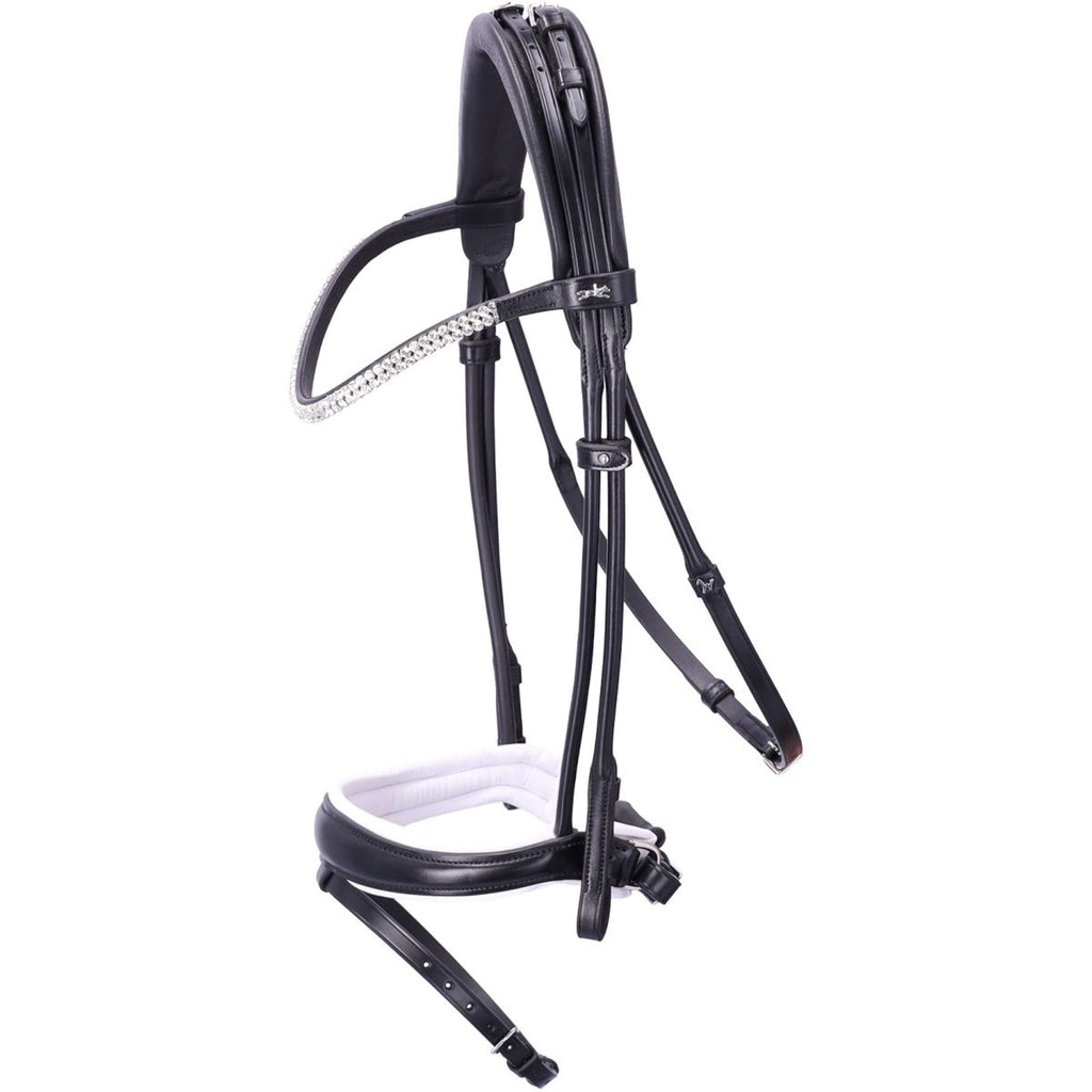 Schockemöhle Snaffle Bridle SP Isabell Werth Satchmo Black/White/Silver