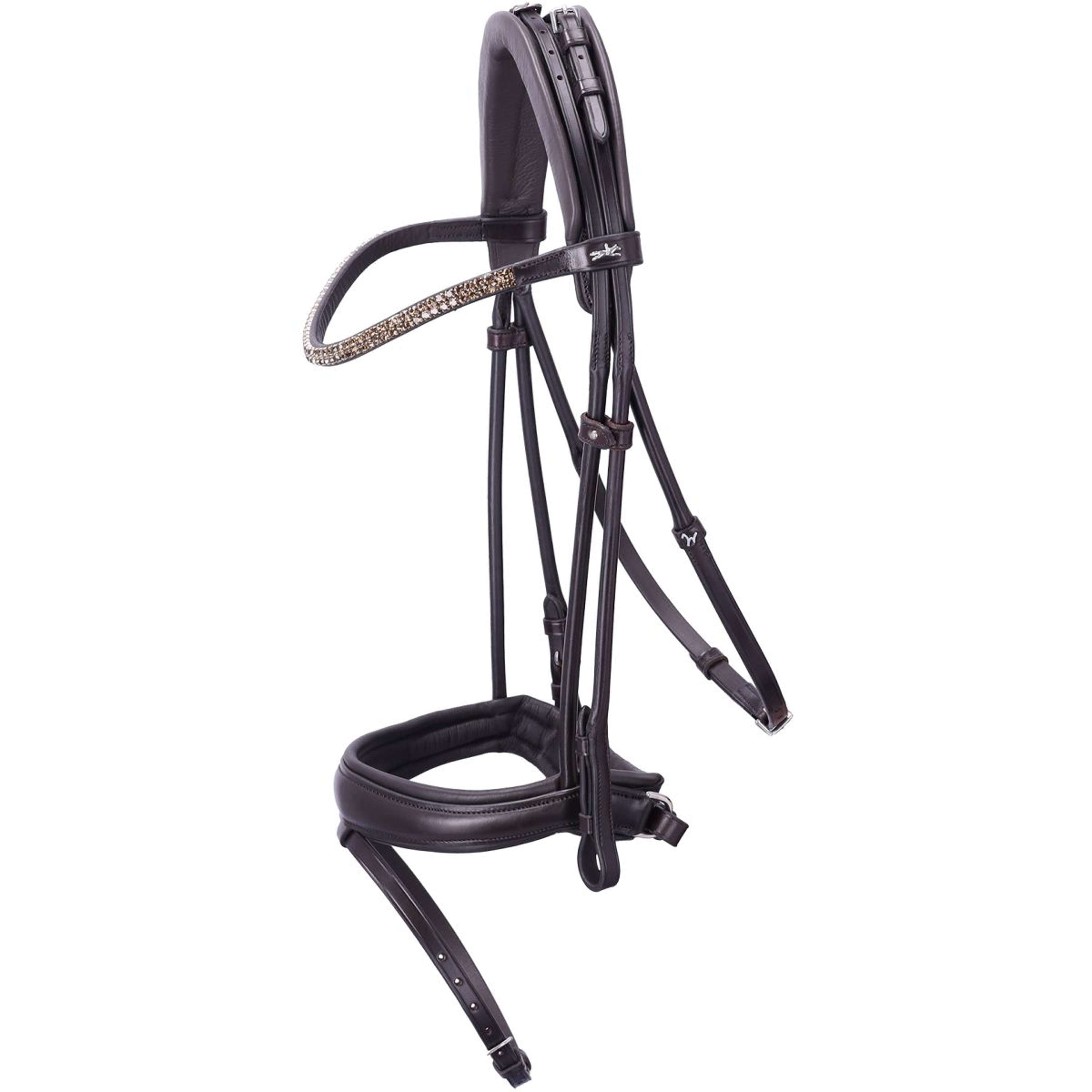 Schockemöhle Snaffle Bridle SP Isabell Werth Satchmo Espresso/Silver
