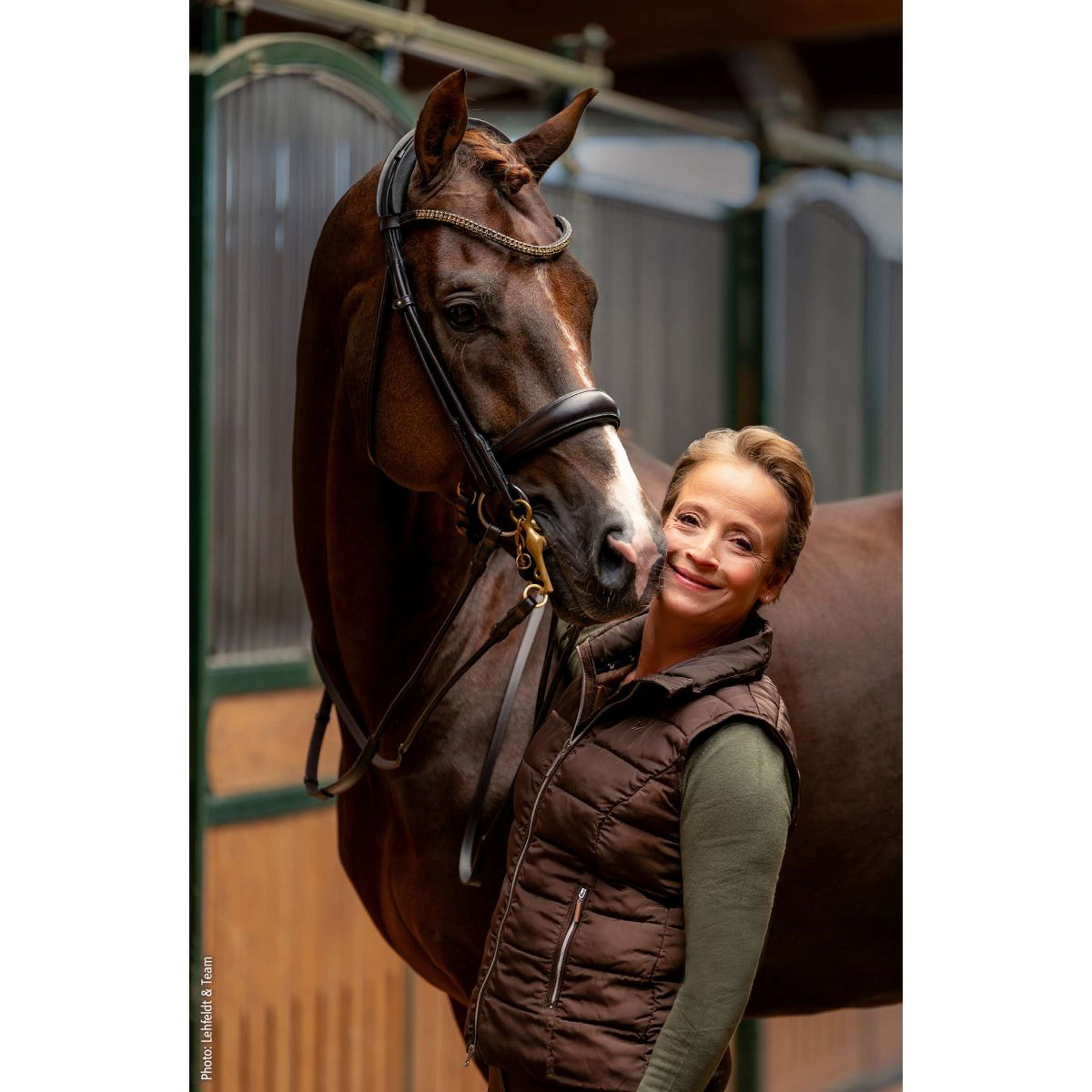 Schockemöhle Double Bridle SP Isabell Werth Bella Rose Espresso/Silver Schockemöhle Double Bridle SP Isabell Werth Bella Rose Espresso/Silver