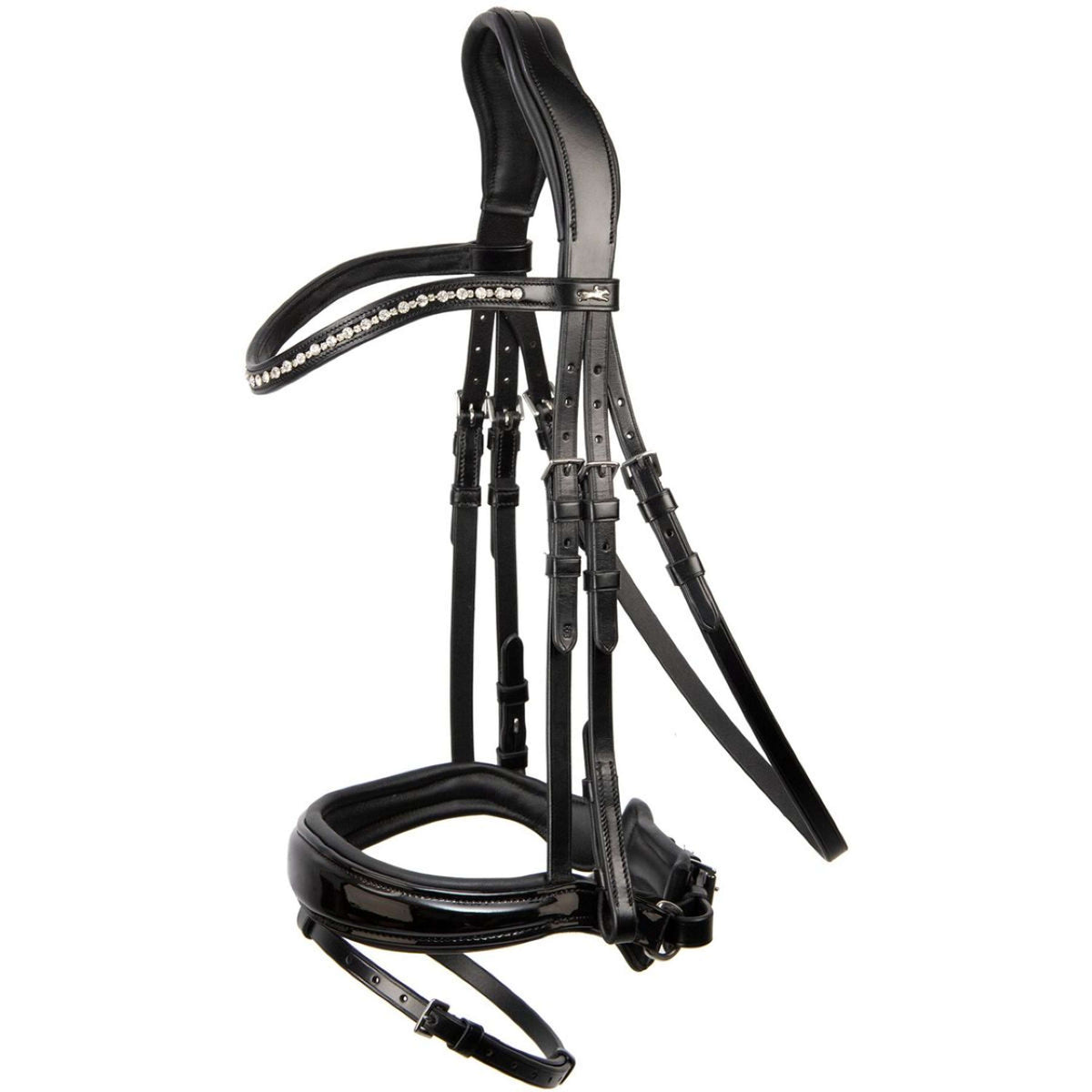 Schockemöhle Bridle Brantford Black/Patent/Silver