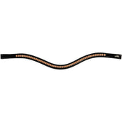 Schockemöhle Browband Diamond Select Black/Orange