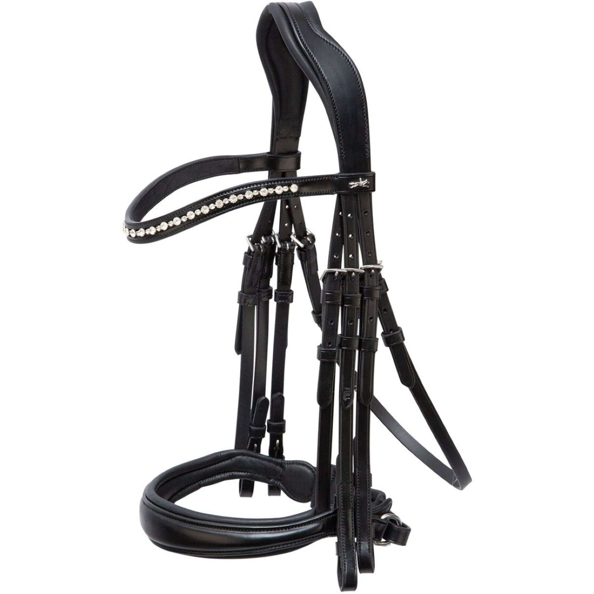 Schockemöhle Double Bridle Milton Black/Silver