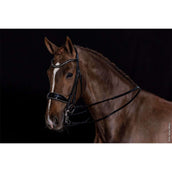 Schockemöhle Double Bridle Milan Glam Black/Patent/Silver