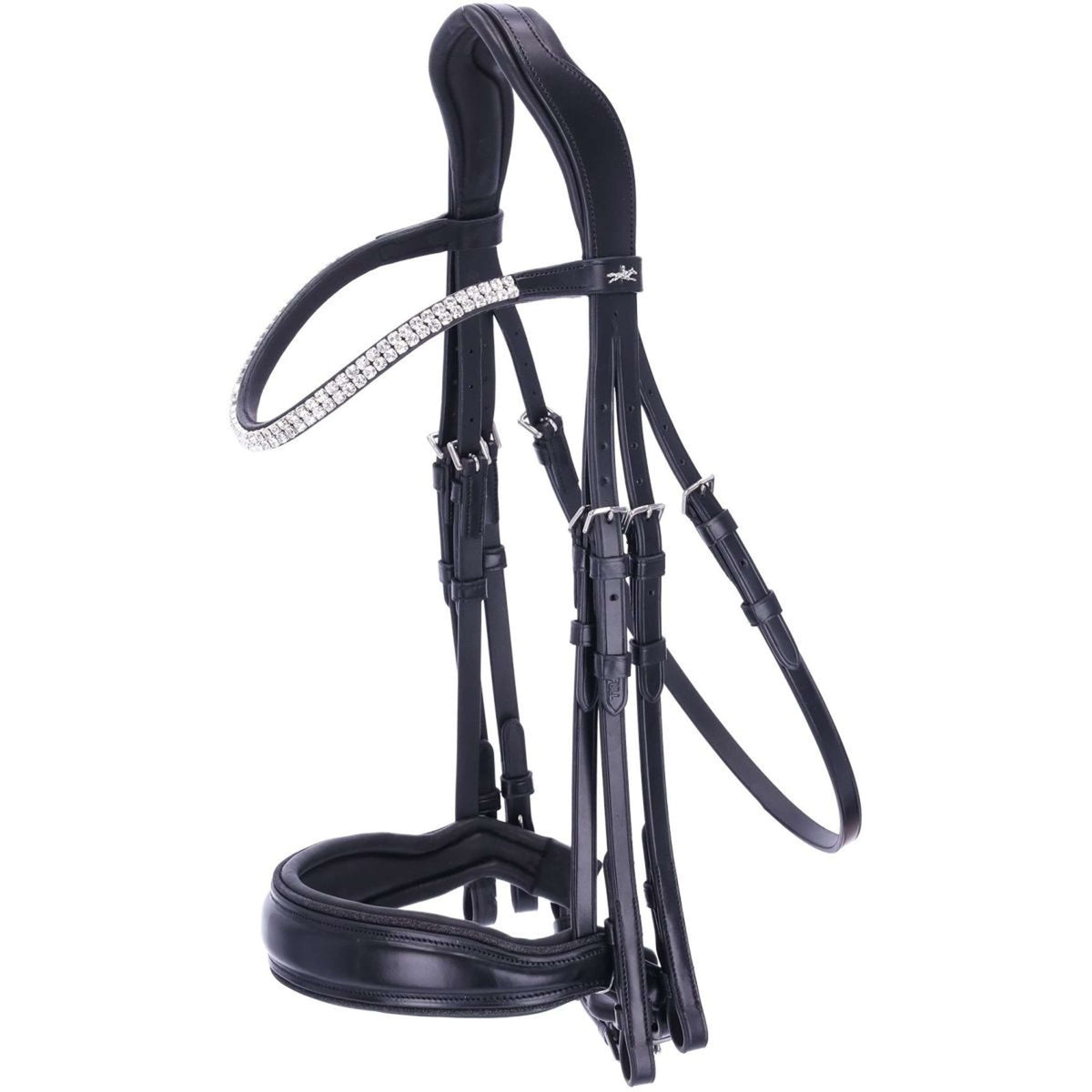 Schockemöhle Double Bridle Monticelli Black/Silver