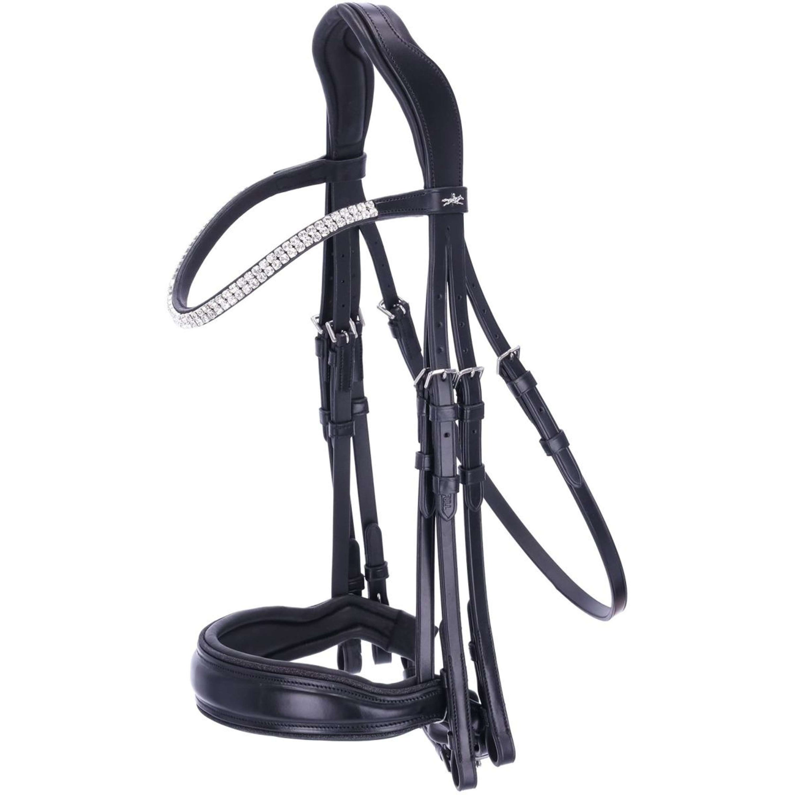 Schockemöhle Double Bridle Monticelli Black/Silver