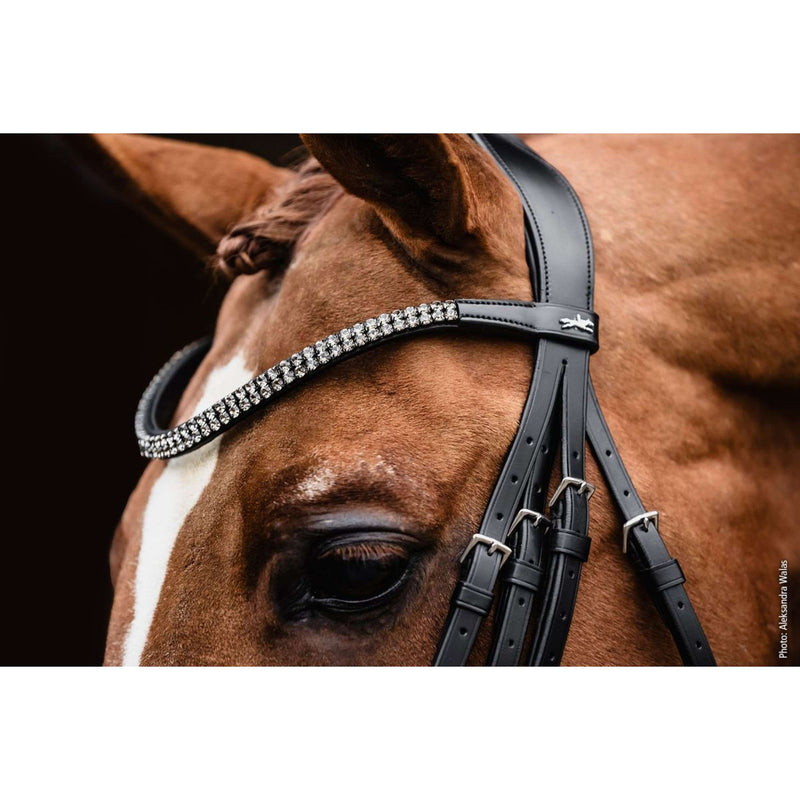 Schockemöhle Browband Valencia/Monticelli Black/Grey