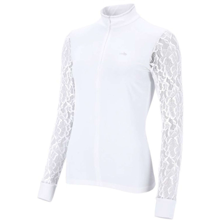 Schockemöhle Competition Shirt SPAlicia Lange mouwen Optical White