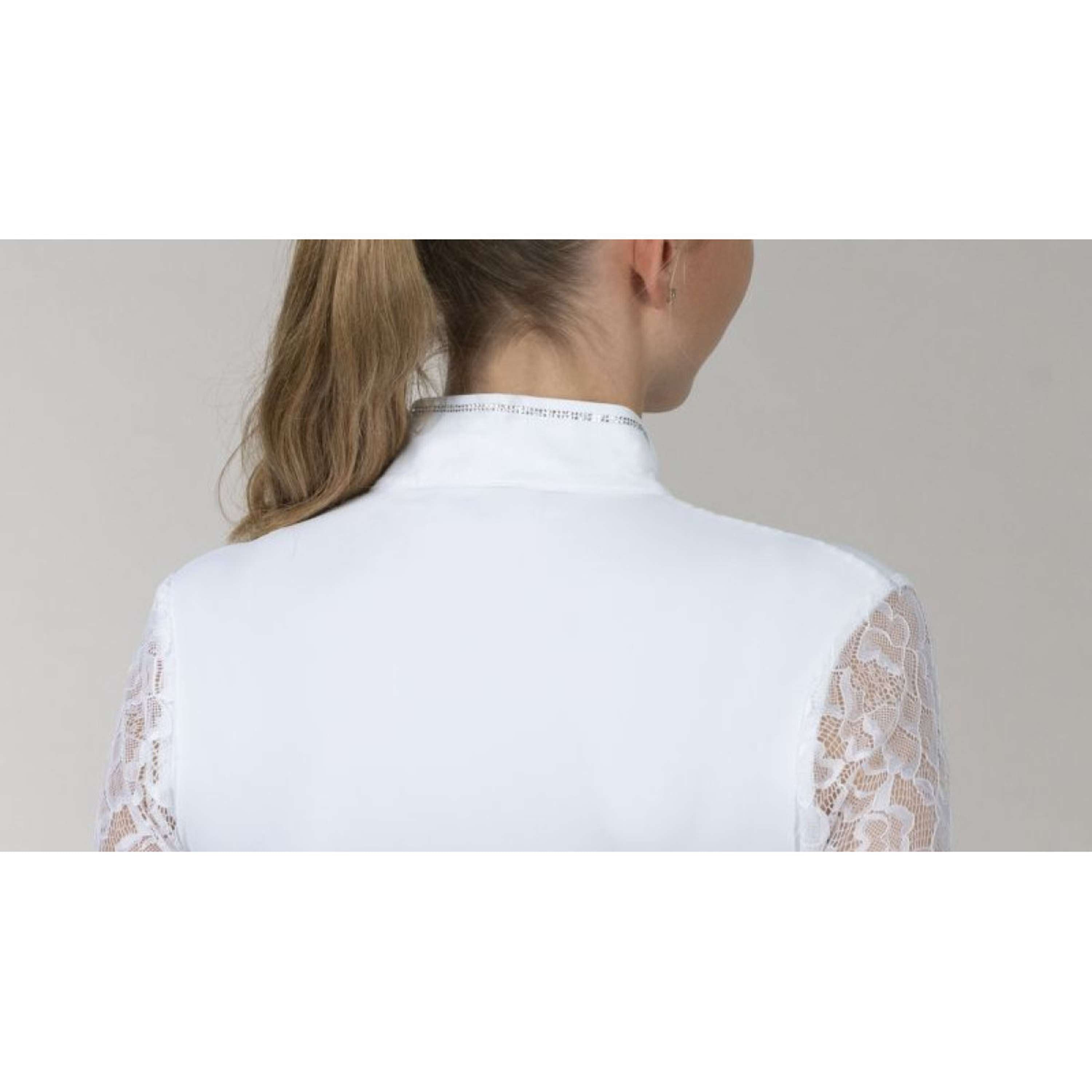 Schockemöhle Competition Shirt SPAlicia Lange mouwen Optical White