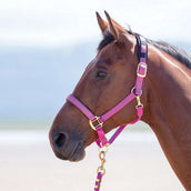 Shires Headcollar Topaz Nylon Raspberry