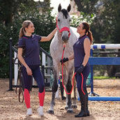 Aubrion by Shires Riding Legging Rhythm Mesh Navy